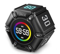 Printers Jack Pomodoro Timer, cubo di produttività, timer di messa a fuoco visiva, silenzioso, vibrazione e allarme sonoro regolabile, per ufficio, ADHD, studio, lavoro, 3/5/10/25/30/60 minuti e conto