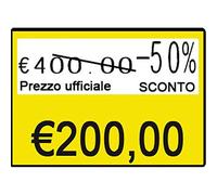 PRINTEX Conf. 10 Etichetta Perm. GIALLOFluo 26x19mm B10/2619 / GPGSTS