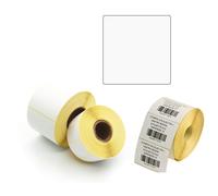 PRINTEX - ETE100100 - Etichette per trasferimento termico diretto - 1 pista - 100 x 100 mm - Printex - rotolo da 500 pezzi - 87082 - Conf. da 1 Pz. - ETE100100