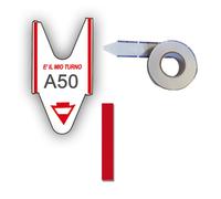 Rotolo da 2000 ticket per elimina code - blu - Printex - conf. 5 rotoli