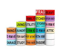 Printholic 1440 etichette per traslochi per la casa, 24 rotoli di etichette di codifica a colori diversi per scatole adesivi + adesivi fragili in movimento + 2 rotoli di etichette vuote per uso