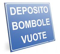 PRINTIMA 40x30 cm Cartello DEPOSITO BOMBOLE VUOTE Set di Montaggio