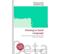 Printing in Tamil Language: Missionary, British East India Company, Jesuit Missionaries, Protestant