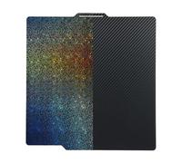 Printing Platform Film PET+PEY, Star Pattern Flexible Heated Bed Film, 257x257mm, Double Sided Smooth with Starry Sky Texture Compatible with P1/P1P/P1S/X1//A1 and other