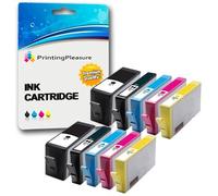 Printing Pleasure 10 Cartucce d'inchiostro compatibili per HP Photosmart 7510 7520 B8550 B8553 C5380 C5383 C6380 C6383 D5460 D5463 D7560 Premium C309a C310a C510a | Sostituzione per HP 364XL
