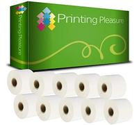 Printing Pleasure 10 x S0929110 Rotoli Etichette per badge compatibile per Dymo LabelWriter 4XL Stampanti | 62mm x 106mm | 250 etichette per rotolo | non adesive