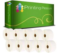 Printing Pleasure 10 x Zebra 50mm x 25mm Etichette termica diretta compatibile per Zebra Type Stampanti | 1000 etichette per rotolo