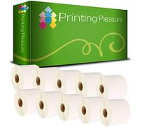 Printing Pleasure 10 x Zebra 72mm x 36mm Etichette termica diretta compatibile per Zebra Type Stampanti | 1000 etichette per rotolo