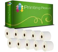 Printing Pleasure 10 x Zebra 76mm x 51mm Etichette termica diretta compatibile per Zebra Type Stampanti | 1000 etichette per rotolo
