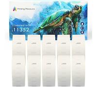 Printing Pleasure 10x Compatibile Rotolo 11352 25mm x 54mm Etichette adesive (Etichetta per rotolo: 500) per Dymo LabelWriter 4XL 450 400 330 320 310 Twin Turbo Duo SLP 450 400 200 120 100 Pro