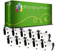 Printing Pleasure 10x DK-11209 29mm x 62mm Compatibile Rotolo da 800 Etichette adesive per Brother P-Touch QL-500 QL-550 QL-560 QL-570 QL-580 QL-650TD QL-700 QL-720NW QL-1050 QL-1060N, Nastro in Carta