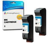 Printing Pleasure 2 NERO Cartucce d'inchiostro compatibili per HP Copier 180 280 Deskjet 1180c 1220c 1280 6120 9300 930c 959c 970cxi Fax 1220 Photosmart 1000 1115 | Sostituzione per HP 45 (C51645AE)