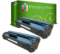 Printing Pleasure 2 Toner Compatibili Cartuccia Laser per HP Laserjet 1100 1100A 1100AXI 1100XI 3200 3200M 3200SE Canon LBP-800 LBP-810 LBP-1110 LBP-1120 LBP-200 LBP-250 LBP-350 - Nero, Alta Resa