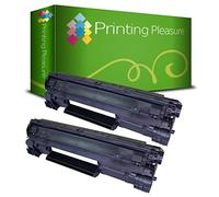 Printing Pleasure 2 Toner Compatibili CB435A 35A Cartuccia Laser per HP Laserjet P1005 P1006 P1007 P1008 P1009 - Nero, Alta Resa