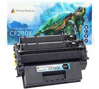 Printing Pleasure 2 Toner Compatibili CF280X 80X Cartuccia Laser per HP Laserjet Pro 400 M401A M401D M401DN M401DNE M401DW M401N MFP M425DN MFP M425DW - Nero, Alta Resa