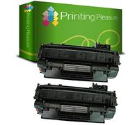 Printing Pleasure 2 Toner Compatibili per HP Laserjet P2030 P2035 P2050 P2055 P2055D P2055DN P2055X Canon MF5880DN LBP6300DN LBP6310DN LBP6650DN LBP6670DN | CE505A 05A CRG 719 3479B002, Colore: Nero