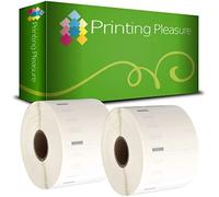 Printing Pleasure 2 x 11354 Rotoli Etichette adesive compatibile per Dymo LabelWriter & Seiko Stampante per Etichette | 57mm x 32mm | 1000 Etichetta per Rotolo