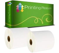 Printing Pleasure 2 x Zebra 100mm x 50mm Etichette termica diretta compatibile per Zebra Type Stampanti | 1000 etichette per rotolo