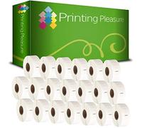 Printing Pleasure 20 x 11352 Rotoli Etichette adesive compatibile per Dymo LabelWriter & Seiko Stampante per Etichette | 25mm x 54mm | 500 Etichetta per Rotolo