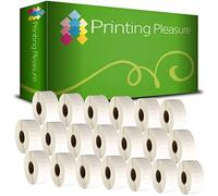 Printing Pleasure 20 x 11355 Rotoli Etichette adesive compatibile per Dymo LabelWriter & Seiko Stampante per Etichette | 19mm x 51mm | 500 Etichetta per Rotolo