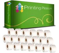 Printing Pleasure 20 x 99012 Rotoli Etichette adesive compatibile per Dymo LabelWriter & Seiko Stampante per Etichette | 36mm x 89mm | 260 Etichetta per Rotolo