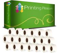 Printing Pleasure 20 x 99017 Rotoli Etichette adesive compatibile per Dymo LabelWriter & Seiko Stampante per Etichette | 50mm x 12mm | 220 Etichetta per Rotolo | Suspension File Labels