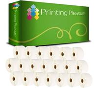 Printing Pleasure 20 x Zebra 50mm x 25mm Etichette termica diretta compatibile per Zebra Type Stampanti | 1000 etichette per rotolo