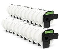 Printing Pleasure 20x DK-11208 Etichette d'Indirizzo Bianche 38mm x 90mm Compatibili con Brother P-Touch QL-1050 QL-1060N QL-1100 QL-1110NWB QL-500 QL-580N QL-720NW QL-820 NWB