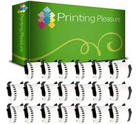 Printing Pleasure 20x Sostituzione Brother DK-22205 Rotolo Etichette Compatibile con Stampante Etichette Brother QL 700 QL 710 QL 500 QL 550 QL 800 62mm x 30.48m