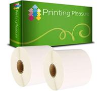 Printing Pleasure 2x Compatibile Rotolo Zebra 72mm x 36mm Etichette (Etichetta per rotolo: 1000) per Zebra, Toshiba, Citizen, Eltron, Orion, UPS Stampante per Etichette