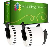 Printing Pleasure 2x Sostituzione Brother DK-22205 Rotolo Etichette Compatibile con Stampante Etichette Brother QL 700 QL 710 QL 500 QL 550 QL 800 62mm x 30.48m