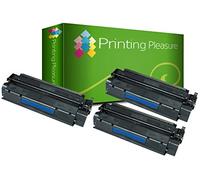 Printing Pleasure 3 Toner Compatibili per HP Laserjet 1000 1005 1200 1220 1300 3080 3300 3310 3320 3330 3380 Canon LBP-1210 LBP-558 Serie | C7115A 15A Q2613A 13A EP-25, Colore: Nero