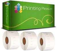 Printing Pleasure 3 x 99012 Rotoli Etichette adesive compatibile per Dymo LabelWriter & Seiko Stampante per Etichette | 36mm x 89mm | 260 Etichetta per Rotolo