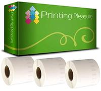 Printing Pleasure 3 x 99019 Rotoli Etichette adesive compatibile per Dymo LabelWriter & Seiko Stampante per Etichette | 59mm x 190mm | 110 Etichetta per Rotolo | Etichette per Raccoglitori