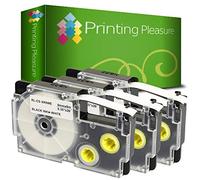 Printing Pleasure 3 x XR-9WE XR-9WE1 Nero su Bianco Nastro compatibile per Casio KL-60 KL-100 KL-120 KL-200 KL-300 KL-750 KL-780 KL-820 KL-2000 KL-7000 KL-7200 KL-8100 KL-8200 CW-L300 | 9mm x 8m