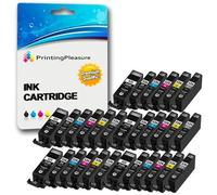 Printing Pleasure 30 Compatibili PGI-525 CLI-526 Cartucce d'inchiostro per Canon Pixma MG5150 MG5250 MG8250 MX885 iP4850 iP4950 iX6550 - Nero/Nero Foto/Ciano/Magenta/Giallo/Grigio, Alta Capacità etc
