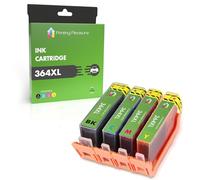 Printing Pleasure 4 Compatibili HP 364XL Cartucce d'inchiostro per HP Photosmart 5510 5514 5515 5520 6510 6520 B110a Photosmart Plus B209a B210a Deskjet 3070A 3520 Officejet 4610 4620, Alta Capacità
