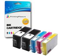 Printing Pleasure 5 Cartucce d'inchiostro compatibili per HP Deskjet 3070A 3520 Officejet 4610 4620 Photosmart 5510 5514 5515 5520 6510 6520 7515 B109a B110a B209a B210a | Sostituzione per HP 364XL