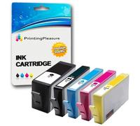 Printing Pleasure 5 Cartucce d'inchiostro compatibili per HP Photosmart 7510 7520 B8550 B8553 C5380 C5383 C6380 C6383 D5460 D5463 D7560 Photosmart Premium C309a C310a C510a | Sostituzione per HP 364XL