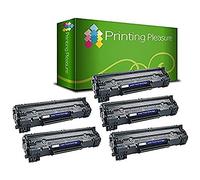 Printing Pleasure 5 Toner Compatibili CF244A 44A Cartucce Laser per HP LaserJet Pro M15a M15w M16a M16w | MFP M28a M28w M29a M29w - Nero, Alta Resa