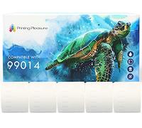 Printing Pleasure 5x Compatibile Rotolo 99014 54mm x 101mm Etichette adesive (Etichetta per rotolo: 220) per Dymo LabelWriter 4XL 450 400 330 320 310 Twin Turbo Duo Seiko SLP 450 400 200 120 100 Pro