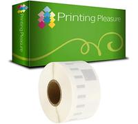 Printing Pleasure 99013 Rotolo Etichette adesive compatibile per Dymo LabelWriter & Seiko Stampante per Etichette | 36mm x 89mm | 260 Etichetta per Rotolo | Chiaro