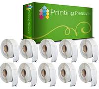Printing Pleasure Kit 10 11356 89mm x 41mm Etichette Adesive (etichetta per Rotolo: 300) Compatibile per Dymo LabelWriter 4XL 450 400 330 320 310 Twin Turbo Duo Seiko SLP 450 400 240 200 120 100 Pro, 10 Pezzi