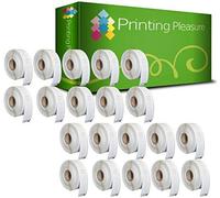 Printing Pleasure Kit 20 11355 19mm X 51mm Etichette Adesive (etichetta per Rotolo: 500) Compatibile per Dymo LabelWriter 4XL 450 400 330 320 310 Twin Turbo Duo Seiko SLP 450 400 240 200 120 100 Pro, 20 Pezzi