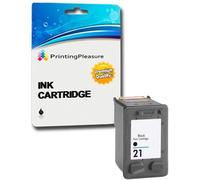 Printing Pleasure NERO Cartuccia d'inchiostro compatibile per HP Deskjet 3940 F2120 F2180 F2280 F370 F380 F4180 D1460 D2320 D2360 D2460 Officejet 4315 PSC 1410 | Sostituzione per HP 21XL (C9351AE)