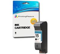Printing Pleasure NERO Cartuccia d'inchiostro compatibile per HP Deskjet 816c, 825c, 825cvr, 825cxi, 827, 840c, 841c, 842c, 843c, 845c, 845cse, 845cvr, 845cxi, 848c | Sostituzione per HP 15 (C6615DE)
