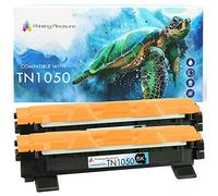 Printing Pleasure TN1050 Kit 2 Toner Compatibili per Brother DCP-1510 DCP-1512 DCP-1610W DCP-1612W HL-1110 HL-1112 HL-1210W HL-1212W MFC-1810 MFC-1910W, Nero, 2 Pezzi