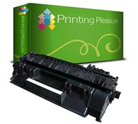 Printing Pleasure Toner Compatibile per HP Laserjet P2030 P2035 P2035N P2055D P2055DN P2055 P2056 P2057 P2055X | CE505A 05A, Colore: Nero