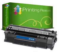 Printing Pleasure Toner Compatibile Q7553X 53X Cartuccia Laser per HP Laserjet P2015 P2015D P2015DN P2015N P2015X P2010 P2012 P2013 P2014 P2014DN P2014X M2727 M2727NF M2727NFS MFP - Nero, Alta Resa