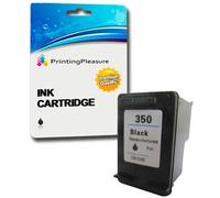 Printing Pleasure XL NERO Cartuccia d'inchiostro compatibile per HP Photosmart C4280 C4380 C4480 C4485 C4580 C5280 D5360 Officejet J6410 J6415 Deskjet D4260 D4360 | Sostituzione per HP 350XL (CB336EE)